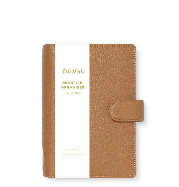 Filofax - Norfolk Personal Leather Organizer - Almond-Organizer-DutchMills