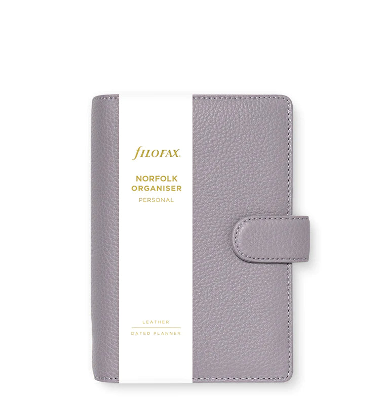 Filofax - Personal Leather Organiser - Norfolk - Lavender-Organiser-DutchMills