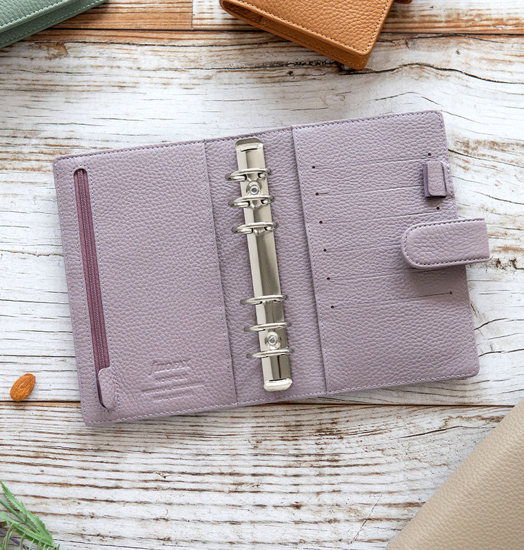 Filofax - Personal Leather Organiser - Norfolk - Lavender-Organiser-DutchMills