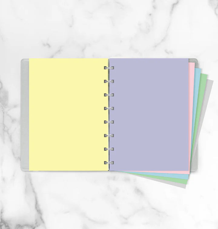 Filofax - Plain Notepaper Pastel - A5 Notebook Refill-Refill Notebook-DutchMills