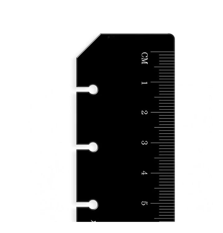Filofax - Ruler Page Marker Black - Personal Organiser Refill-Refill Organiser-DutchMills