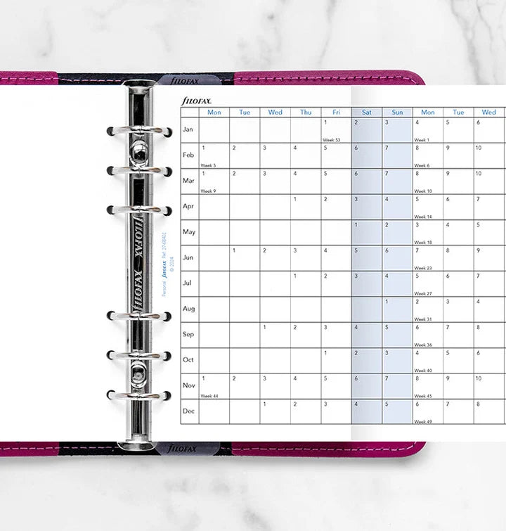 Filofax - Year Planner 2027 Horizontal - Personal Organiser Refill-Agenda-DutchMills