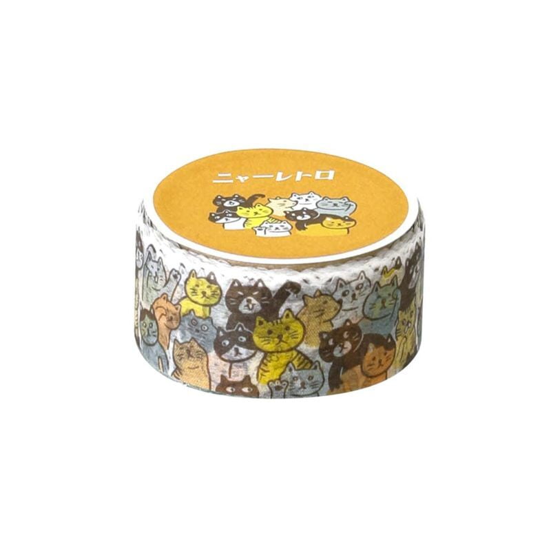Hightide - Retro Masking Tape - Lots of Cats-Maskingtape-DutchMills