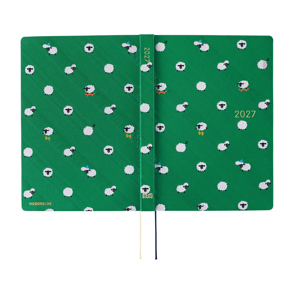 Hobonichi - HON A5 Bow & Tie: Sheep Sheep Sheep - 2027-Planner-DutchMills