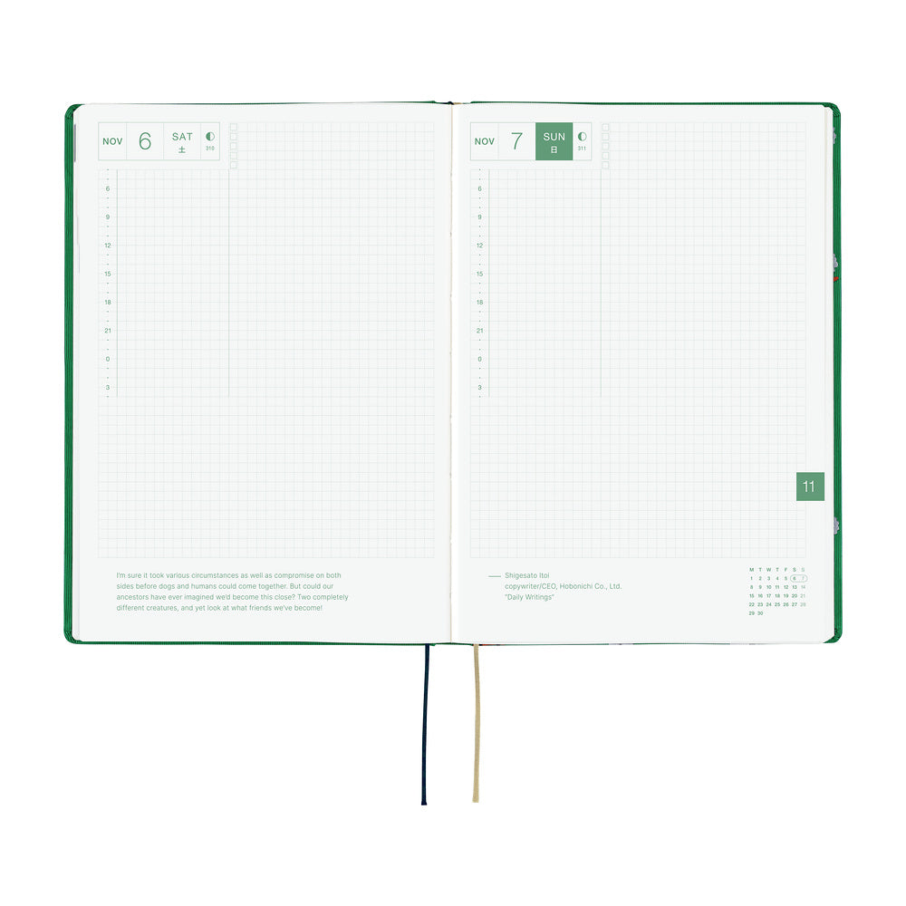 Hobonichi - HON A5 Bow & Tie: Sheep Sheep Sheep - 2027-Planner-DutchMills