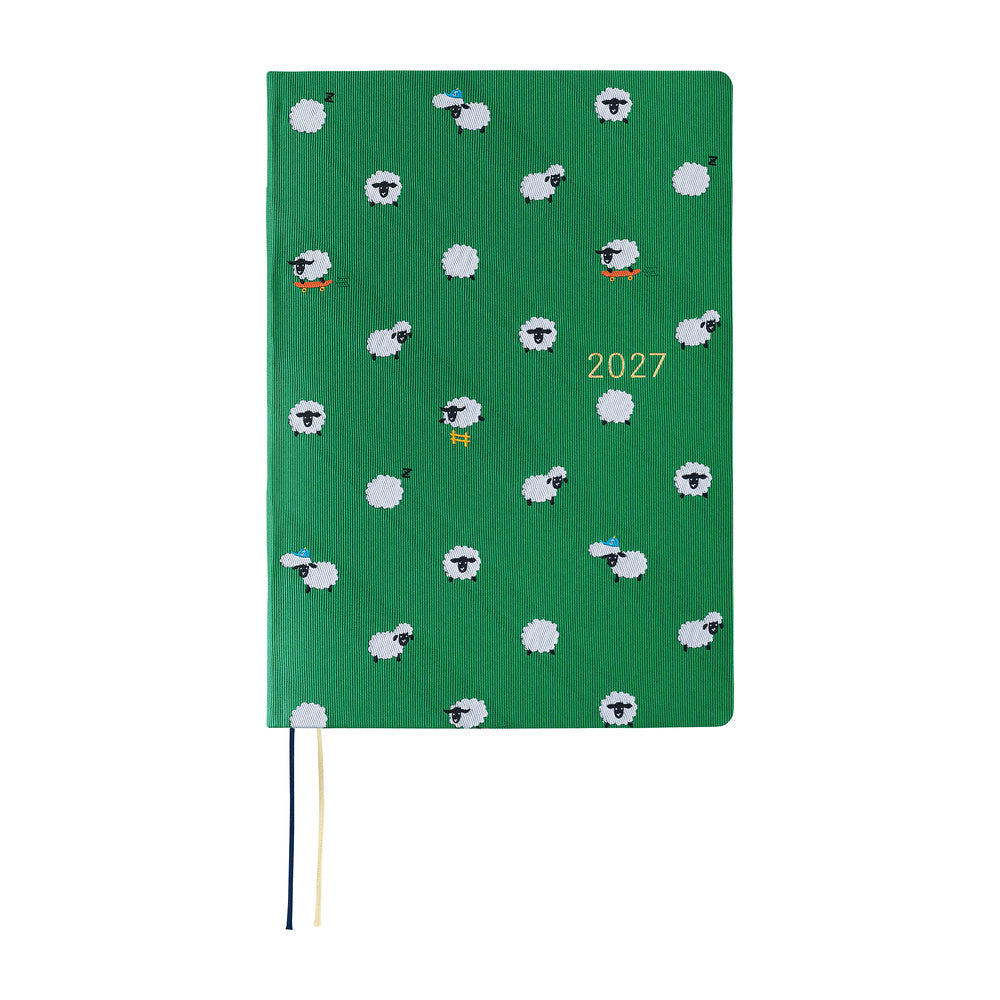 Hobonichi - HON A5 Bow & Tie: Sheep Sheep Sheep - 2027-Planner-DutchMills
