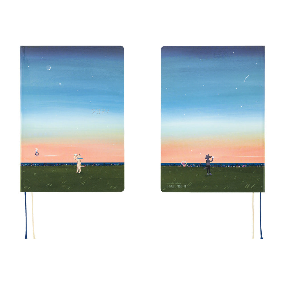 Hobonichi - HON A5 Hiroko Kubota: String Telephone Until the Moon is Full - 2027-Planner-DutchMills
