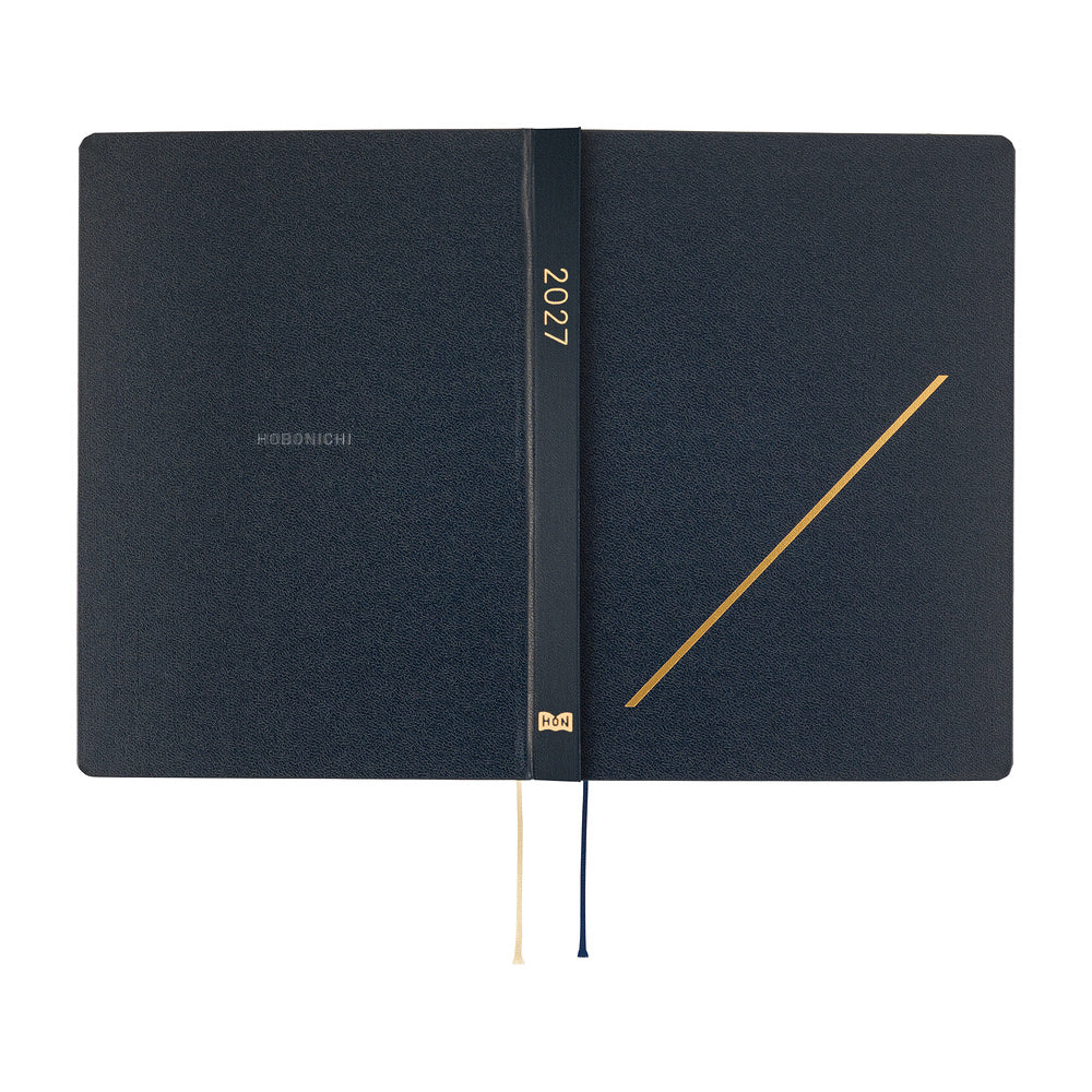 Hobonichi - HON A5 Slash (Navy) - 2027-Planner-DutchMills