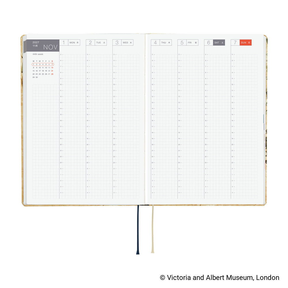 Hobonichi - HON A5 The V&A Series: Vine - 2027-Planner-DutchMills