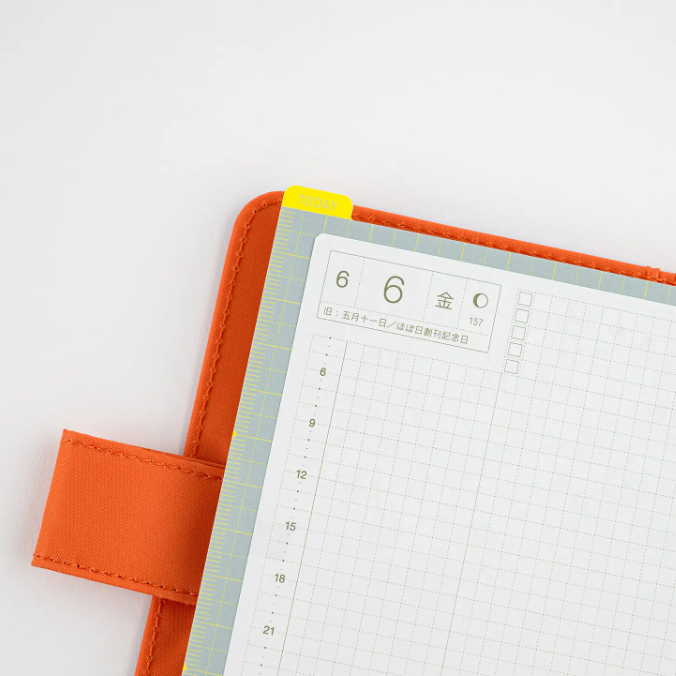 Hobonichi - Hobonichi Pencil Board for Weeks (Ice Gray x Yellow) - 2027-Pencil Board-DutchMills