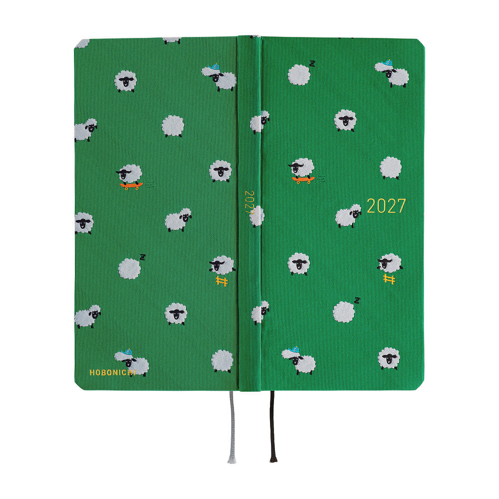 Hobonichi - Weeks Bow & Tie: Sheep Sheep Sheep - 2027-Planner-DutchMills