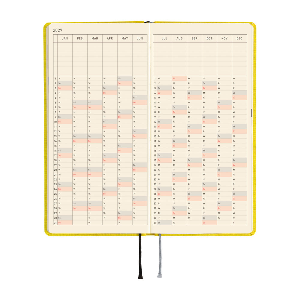 Hobonichi - Weeks Colors: Canaria Yellow - 2027-Planner-DutchMills