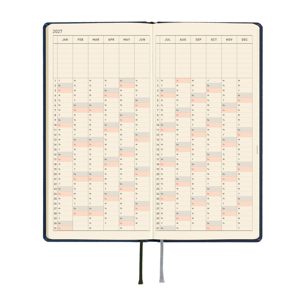 Hobonichi - Weeks Colors: Midnight Blue - 2027-Planner-DutchMills