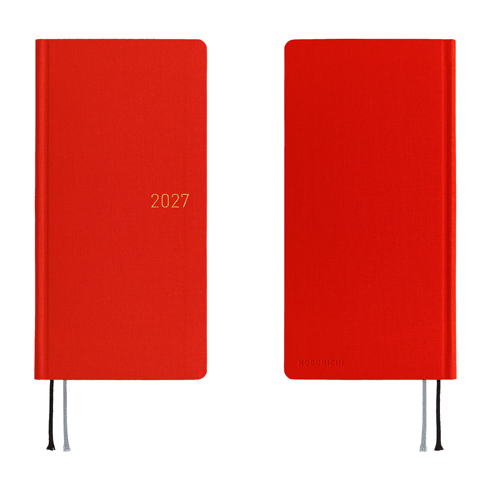 Hobonichi - Weeks Colors: Poppy Red - 2027-Planner-DutchMills