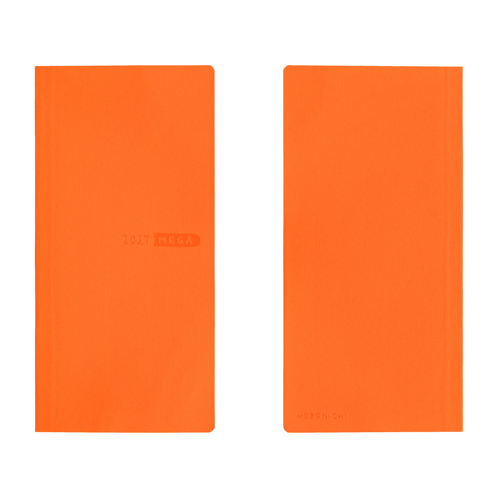 Hobonichi - Weeks MEGA Sneaker: Mandarin Orange - 2027-Planner-DutchMills