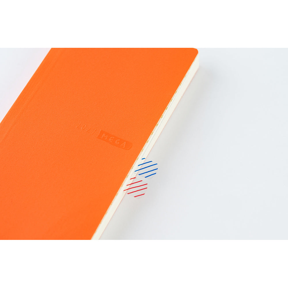 Hobonichi - Weeks MEGA Sneaker: Mandarin Orange - 2027-Planner-DutchMills
