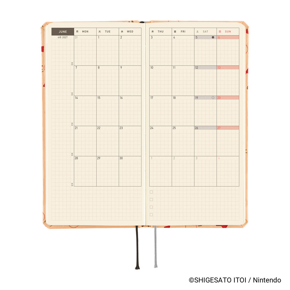 Hobonichi - Weeks MOTHER: Mr. Saturn Pattern - 2027-Planner-DutchMills