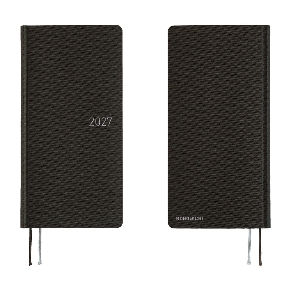 Hobonichi - Weeks Paper Series: Black Argyle - 2027-Planner-DutchMills