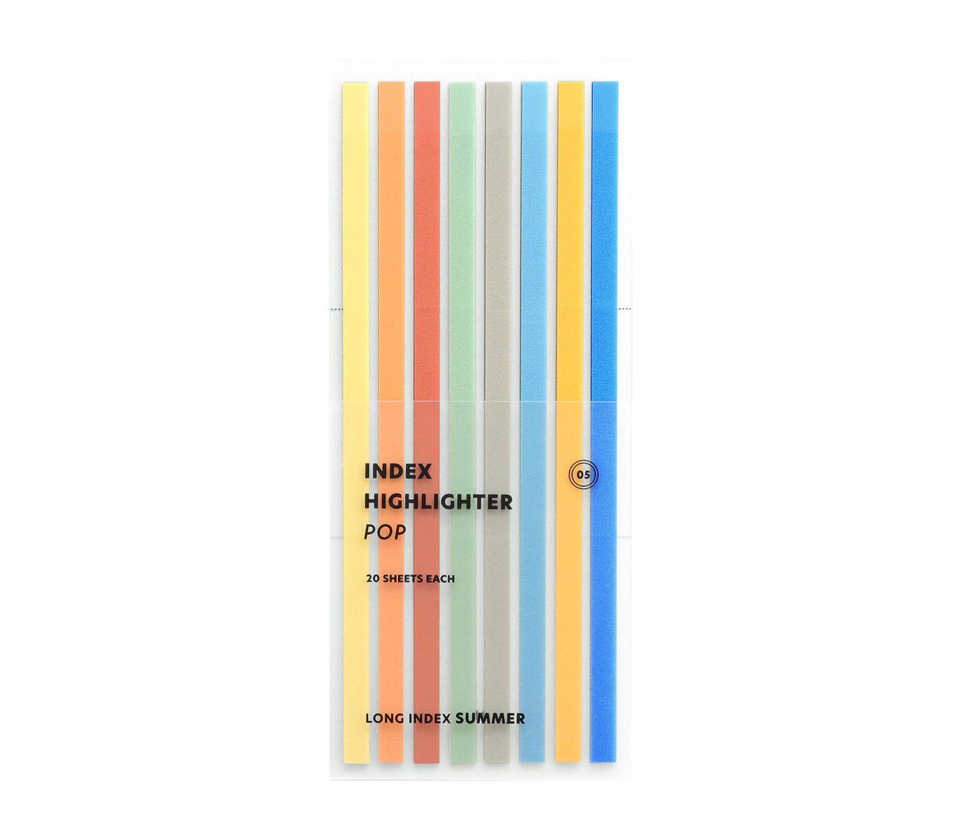 Iconic - Index Long Highlighter - 05 Summer-Sticky Notes-DutchMills
