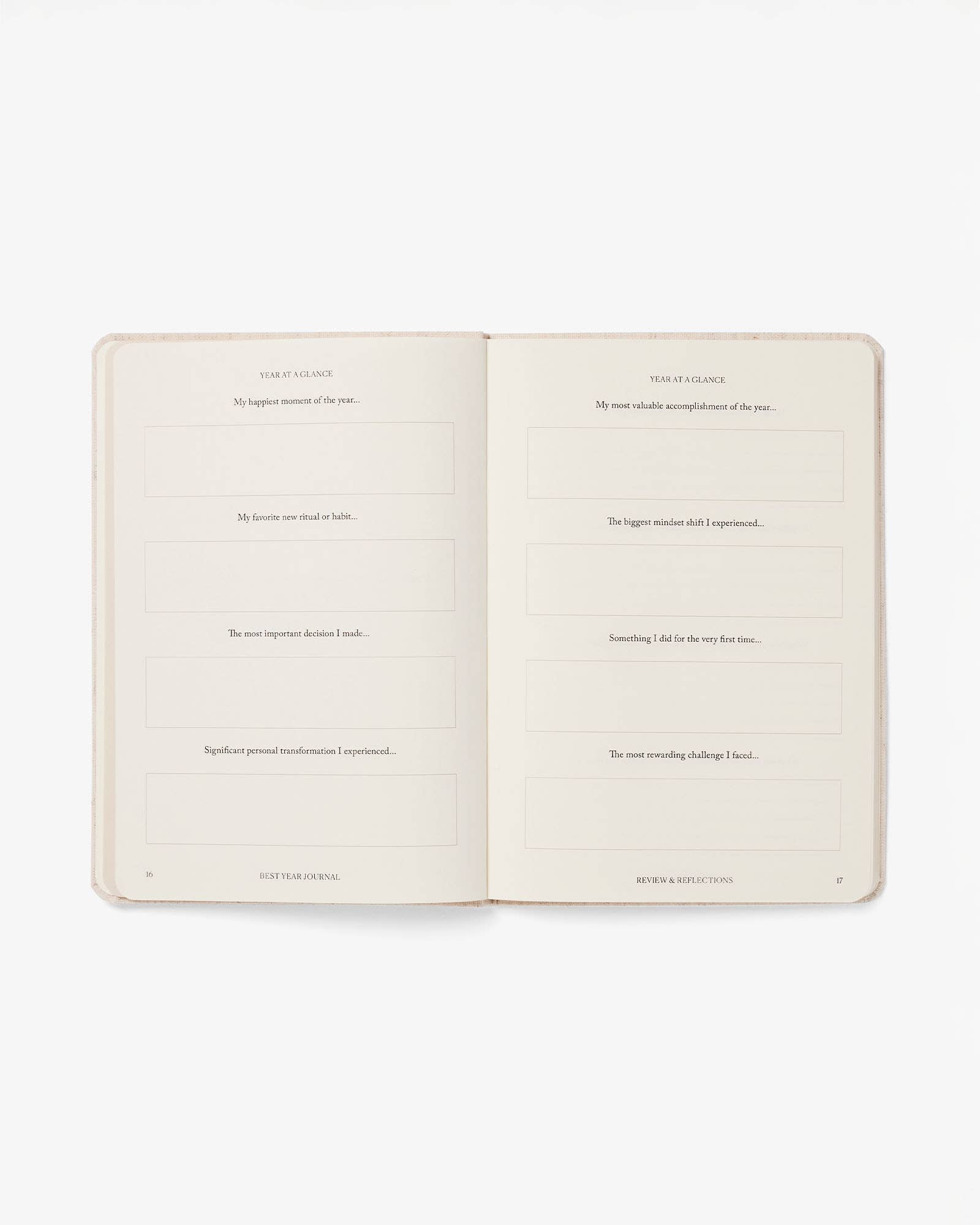 Best Year Journal Essential Oat, Simple express format-DutchMills