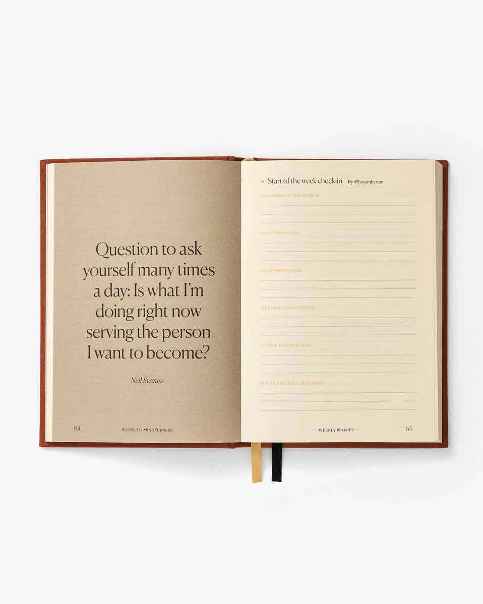 Intelligent Change - Notes to Mindfullness Journal - Orange-Dagboek-DutchMills