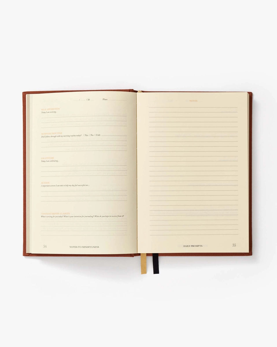 Intelligent Change - Notes to Mindfullness Journal - Orange-Dagboek-DutchMills