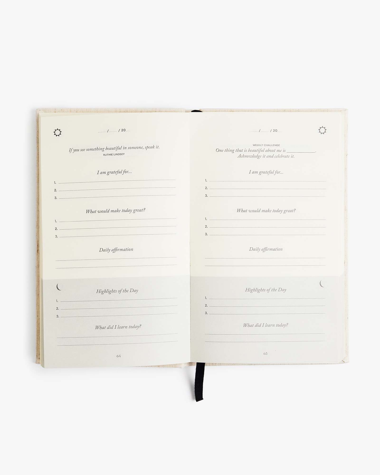 Intelligent Change - The Five Minute Journal Ditsy Rose-Dagboek-DutchMills
