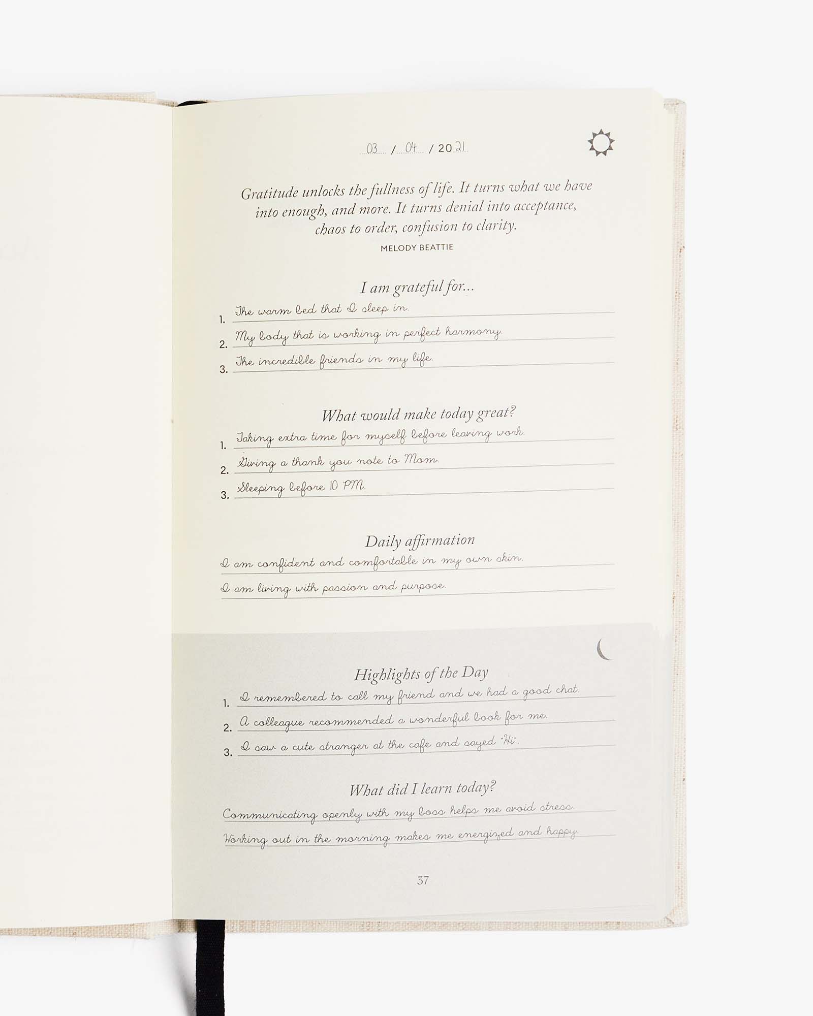 The Five Minute Journal Mocha Polka Dot | Exclusive Print-DutchMills