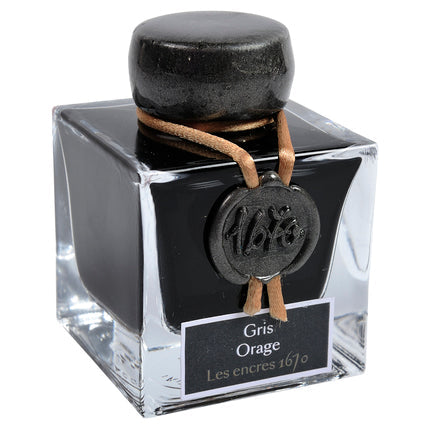 J. Herbin - Inkt voor vulpen 1670 50ml. - Stormy Grey-Inkt-DutchMills