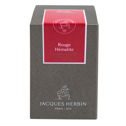 J. Herbin - Inkt voor vulpen 1670 50ml. - Hematite Rood-Inkt-DutchMills