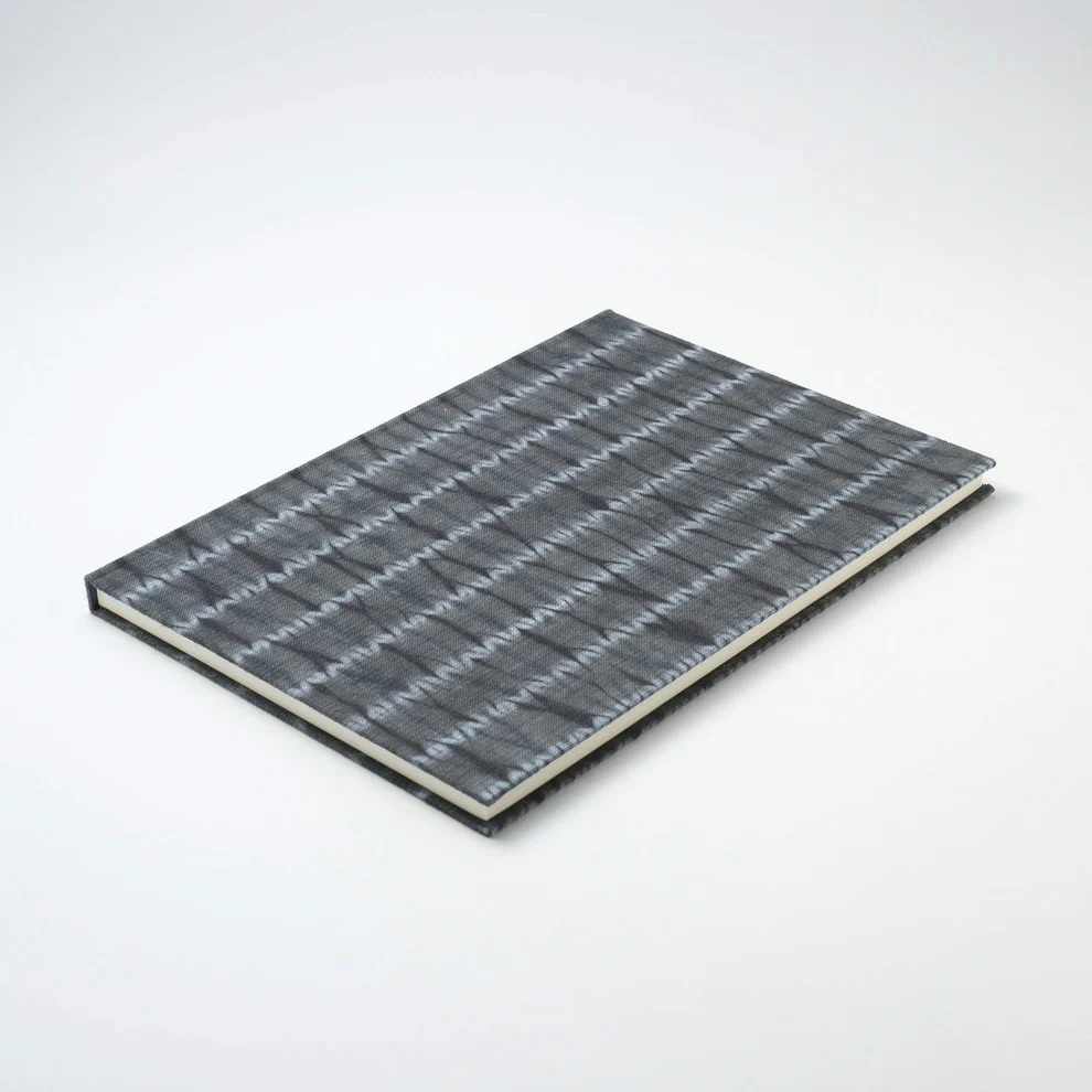 Kakimori - A5 notebook - Katakai Shibori Stripe-Notitieboek-DutchMills