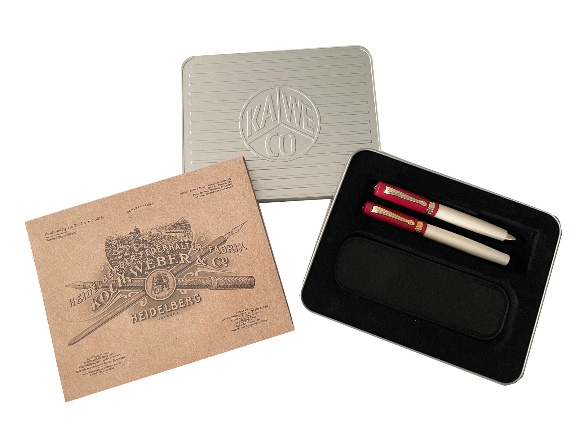 Kaweco - Student 30' Blues - Giftbox met Vulpen, Balpen en Eco Pouch-Pennenset-DutchMills