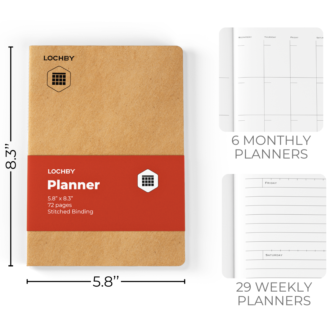 LOCHBY - Tomoe River Notebooks A5: Ruled-Notitieboek-DutchMills