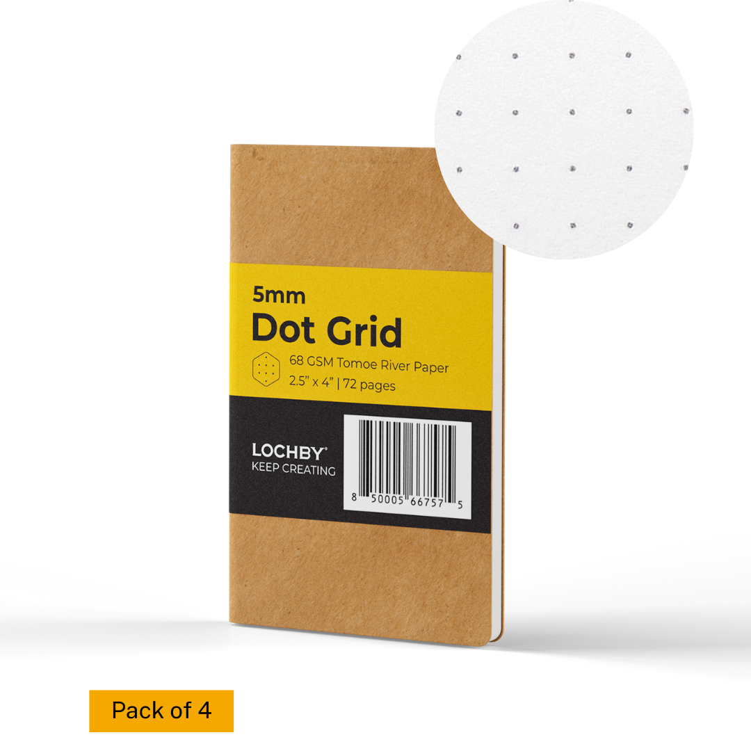 Tomoe River Notebooks A7 (Pack of 4): Dot Grid-DutchMills