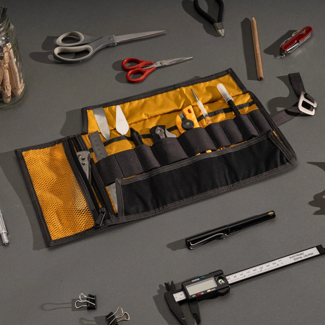 LOCHBY - Tool Roll - Charcoal Gold (Bumblebee)-Etui-DutchMills