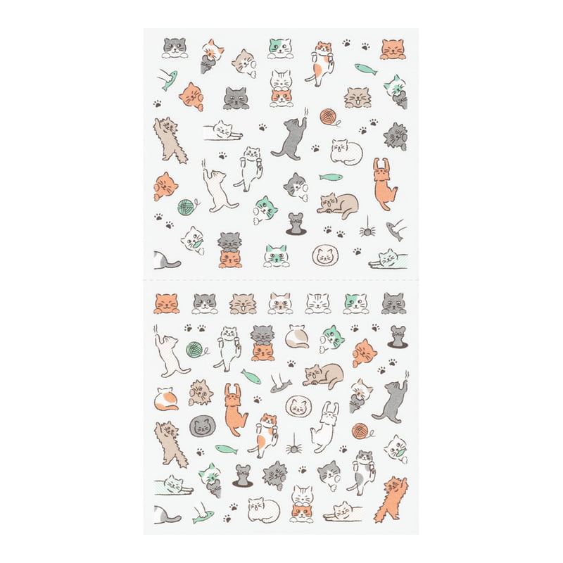 Midiro - Sticker Lined Cat-Sticker-DutchMills