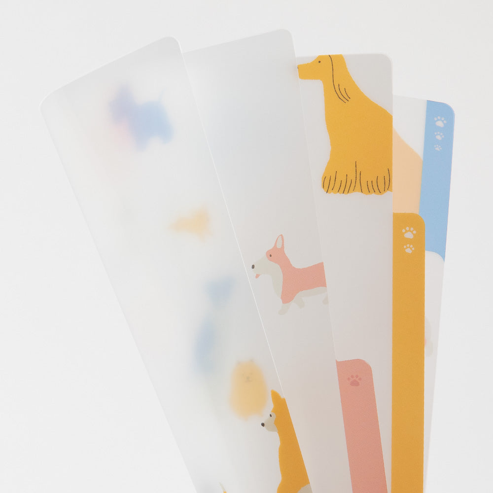 Midori - 3 Pockets Clear Folder A5 - Dogs-Folder-DutchMills