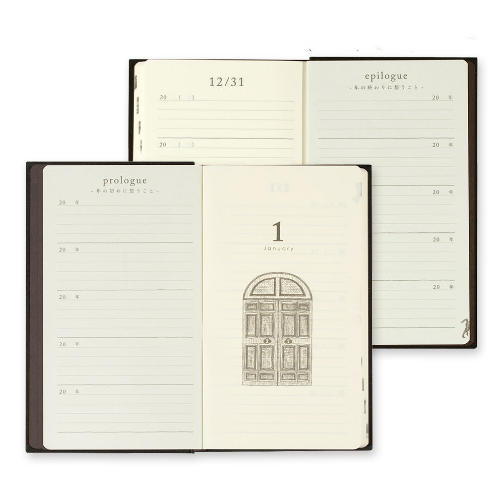 Midori - 5 Years Diary - Black-Dagboek-DutchMills