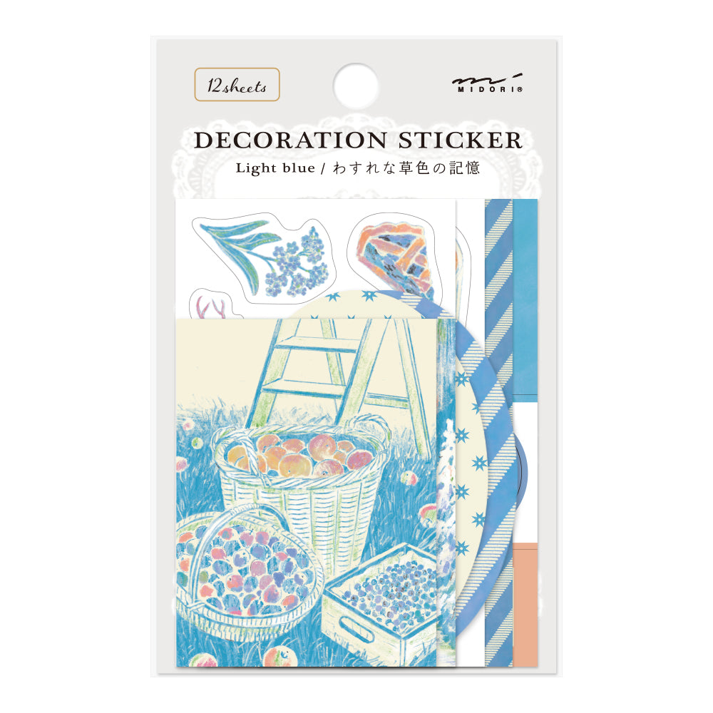 Midori - Decoration Sticker Light Blue-Sticker-DutchMills