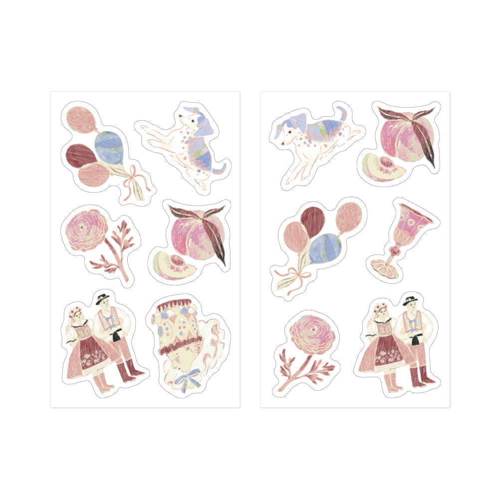 Midori - Decoration Sticker Pink-Sticker-DutchMills