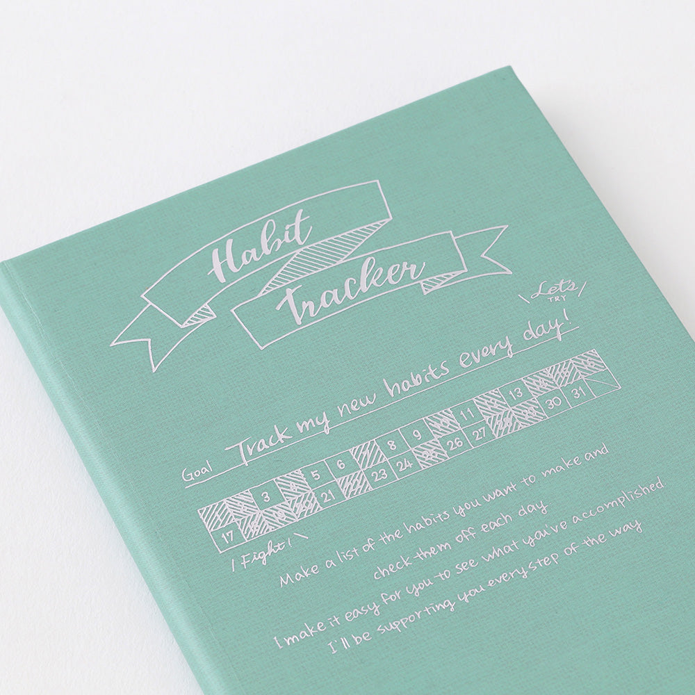 Midori - Diary Habit Tracker Blue Green-Dagboek-DutchMills