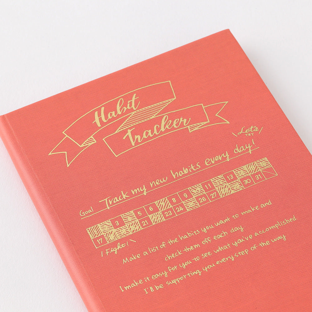 Midori - Diary Habit Tracker Pink-Dagboek-DutchMills