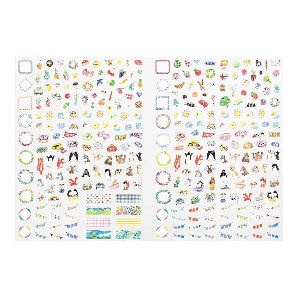 Midori - Diary with Stickers Gray-Dagboek-DutchMills
