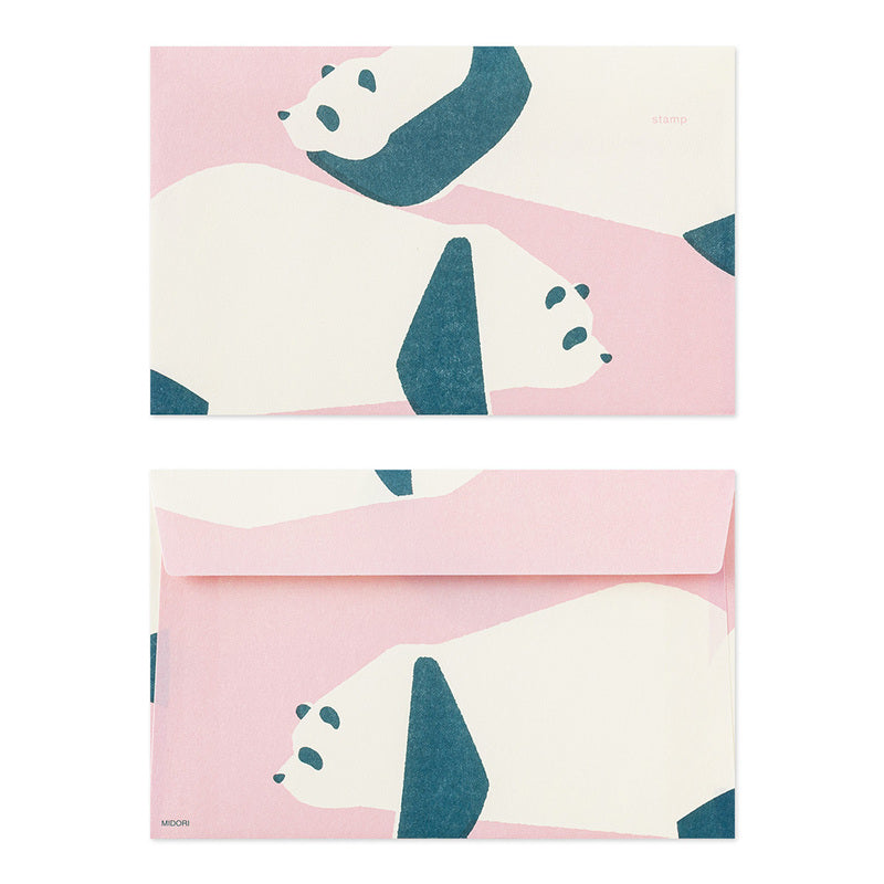 Midori - Easy & Cosy Envelope Panda-Briefpapier-DutchMills