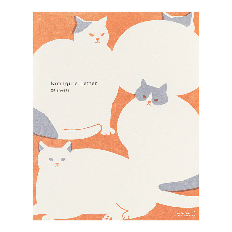 Midori - Easy & Cosy Letter Pad Cat (24 sheets)-Briefpapier-DutchMills