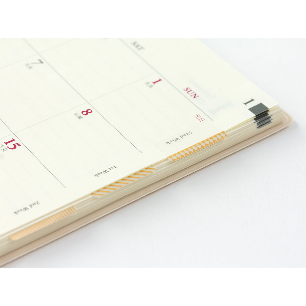 Midori - Index Label Chiratto Pattern Gold-Index clips-DutchMills