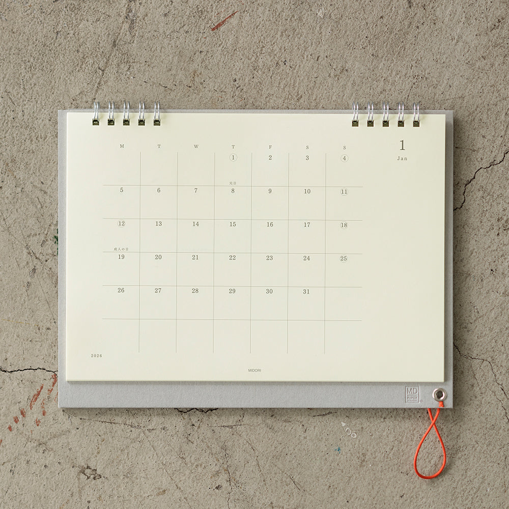 Midori - MD Desk Calendar Monthly 2026-Kalender-DutchMills