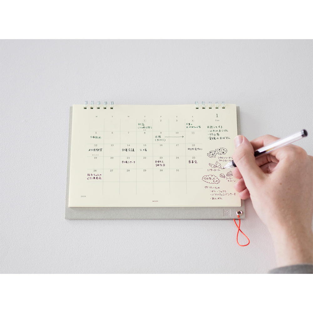 Midori - MD Desk Calendar Monthly 2026-Kalender-DutchMills