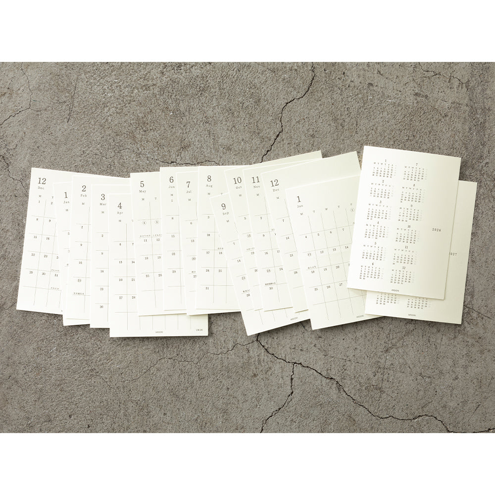 Midori - MD Diary Stickers 2026 S-Kalender-DutchMills
