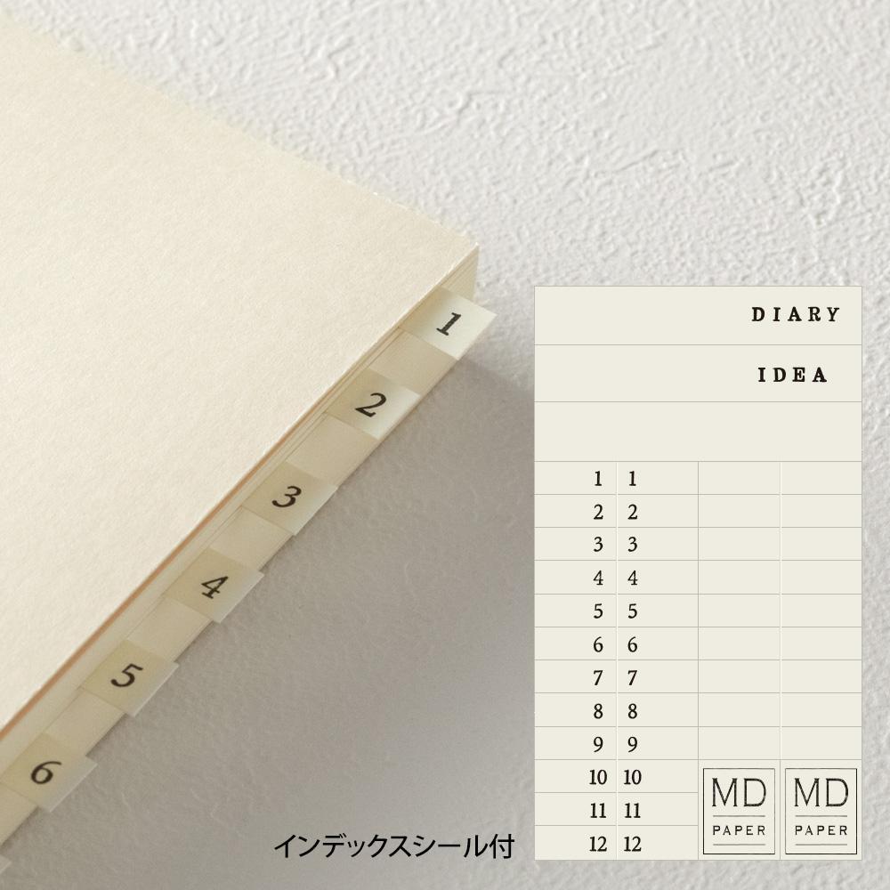 Midori - Notebook Journal Codex A5 1Day/1Page Dot Grid-Dagboek-DutchMills